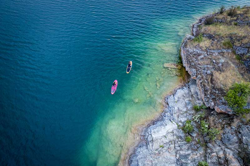 Paddling on Kalamalka Lake